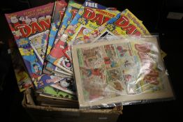 A BOX OF DANDY COMICS MAINLY 1980S AND 90S