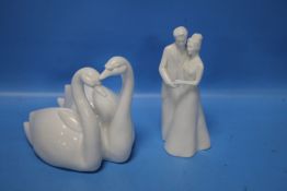 TWO COALPORT FIGURE GROUPS 'OUR SPECIAL DAY' AND 'TOGETHER FOREVER' (2)