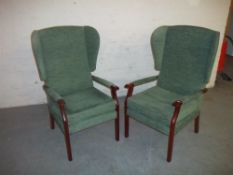TWO FIRE SIDE CHAIRS