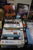 A TRAY OF BOXED PC GAMES TO INCLUDE MOTOR RACING ETC., HOME DESIGN 3D MISSING GAME, OTHERS DO HAVE