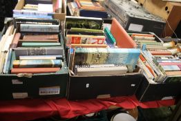 THREE BOXES OF TOPOGRAPHICAL INTEREST BOOKS BOTH BRITAIN AND OVERSEAS (TRAYS NOT INCLUDED)