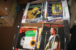 TWO TRAYS OF MUSIC RELATED BOOKS (TRAYS NOT INCLUDED)