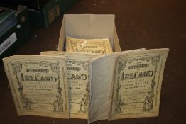 THE HISTORY OF IRELAND' PART WORKS 19TH CENTURY BY THOMAS WRIGHT, DRAWINGS BY H. WARREN, 40 VOLUMES,