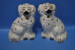 A PAIR OF BESWICK STAFFORDSHIRE STYLE SPANIELS