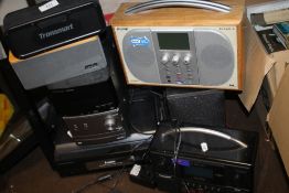 A QUANTITY OF RADIOS ETC TO INCLUDE ROBERTS