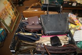 TWO BOXES OF LADIES HANDBAGS