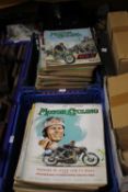 TWO TRAYS OF MOTOR CYCLING MAGAZINES