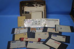 A QUANTITY OF FIRST DAY COVERS, A SMALL QUANTITY OF COLLECTABLES ETC.