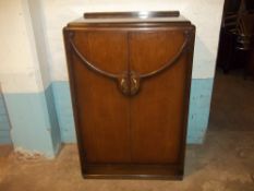 AN OAK TALLBOY, MID 1900S