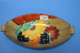 A CROWN DEVON ENOCH BOULTON DESIGN BOWL, 32 X 17 CM¦Condition Report:A FEW SMALL AREAS OF PAINT LOSS