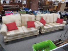 A MODERN REGENCY STYLE TWO PIECE SUITE