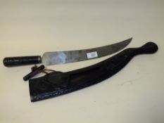 A TAIWANESE PAIWAN ABORIGINAL SWORD AND SHEATH