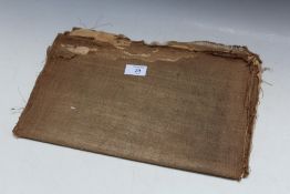 A COLLECTION OF HAND COLOURED ENGRAVED PAPER PLATES LAID ON CANVAS