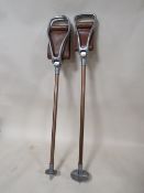 TWO VINTAGE SHOOTING STICKS