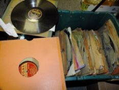 A BOX OF 78| AND 45 RPM RECORDS