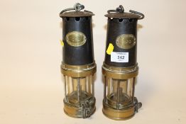 A PAIR GPO PATTERSON LAMPS LIMITED OF GATESHEAD MINORS LAMPS