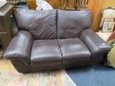 A MODERN TWO SEATER SETTEE