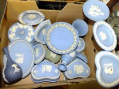 A COLLECTION OF WEDGWOOD JASPERWARE