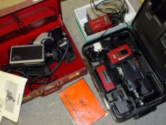 TWO CASED VINTAGE VIDEO CAMERAS