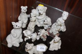 A COLLECTION OF QUARRY CRITTERS FIGURES (10)