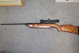 A COMET A-300 .22 AIR RIFLE WITH BSA SCOPE