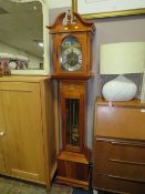 A MODERN 'EMPEROR CLOCK Co' MOON ROLLER GRANDMOTHER CLOCK WITH TRIPLE WEIGHT AND PENDULUM H-182 CM