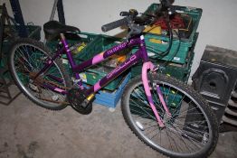 A PINK AND PURPLE APOLLO BICYCLE