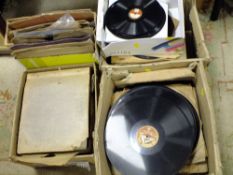 A QUANTITY OF 78 RPM RECORDS ETC.