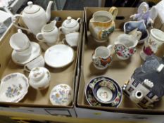 TWO TRAYS OF ASSORTED CERAMICS TO INCLUDE WEDGWOOD