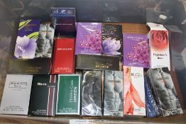 A BOX OF WOMENS & MENS PERFUMES