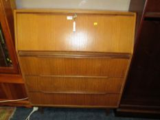 A RETRO TEAK SLIM BUREAU H-105 W-91 CM