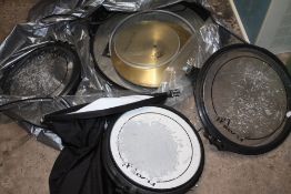 A YAMAHA FLATS PART DRUM KIT - AS FOUND
