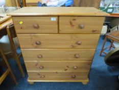 A MODERN SIX DRAWER CHEST W-82 CM