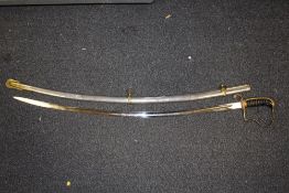 A REPRODUCTION DISPLAY SWORD AND SHEATH