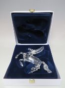 A SWAROVSKI CRYSTAL 1998 FABULOUS ANIMAL KINGDOM 'THE PEGASUS', with box, H 12, W 18 cm