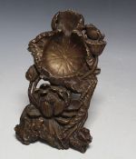 AN ART NOUVEAU STYLE POCKET WATCH STAND, H 18.5 cm