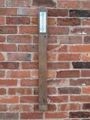 A LATE NINETEENTH / EARLY TWENTIETH CENTURY STICK BAROMETER, by John Davis & Son of Derby, H 95.5