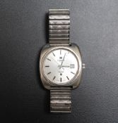 A TISSOT AUTOMATIC SEASTAR WRISTWATCH, on expandable steel bracelet, Dia 4 cm