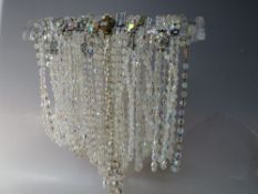 A COLLECTION OF MOSTLY VINTAGE FACETED GLASS BEAD NECKLACES, various styles and periods,