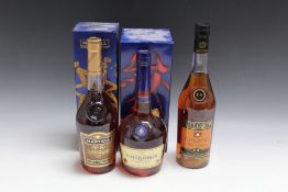A SELECTION OF COGNAC CONSISTING OF 1 BOXED BOTTLE OF MARTELL VS COGNAC, together with 1 boxed