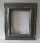A LATE 19TH / EARLY 20TH CENTURY DUTCH EBONISED FRAME, frame W 13 cm, rebate 42 x 32 cm