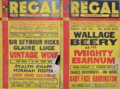 TWO 20TH CENTURY REGAL CINEMA POSTERS, 'Wallace Beery as The Mighty Barnum' etc. and 'Sir Seymour