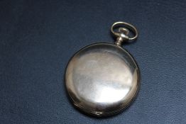 AN EGLING GOLD PLATED FULL HUNTER POCKET WATCH, A/F, Dia 5 cmCondition Report:missing glass and