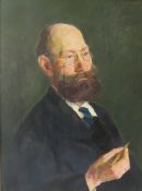 OSKAR HAGEMANN (1888-1984). German school, impressionist half length portrait study of a bearded