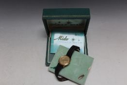 A MIDO OCEAN STAR POWER WIND WRIST WATCH, with original box and guarantee, Dia 3.5 cmCondition