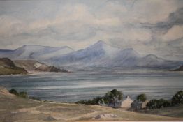 EDWIN VICKERS (XX). 'Sound of Sleet, From The Isle of Skye', see verso, signed and dated 1975