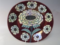 BIRGER KAIPIAINEN (1915 - 1988) - A 'FIORI CERAMIC WALL / CABINET PLATE', lustre glaze with bead