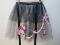 A SELECTION OF LADIES VINTAGE UNDERGARMENTS, together with a vintage 'Gracie Design' ? net apron