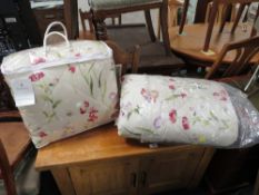 TWO SANDERSON 'BUTTERFLY GARDEN' THROW OVERS 220 X 200 CM