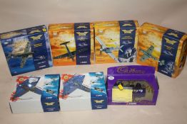 COLLECTION OF CORGI 'THE AVIATION ARCHIVE' DIE CAST MODEL PLANES, TO INCLUDE MESSERSCHMITT 109E JG